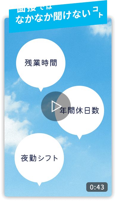 面接ではなかなか聞けないことを教えちゃいます！